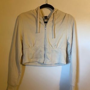 Tan forever 21 corset hoodie